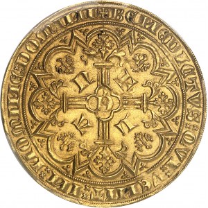 Flandres (comté de), Louis de Male (1346-1384). Grand heaume d’Or ou Vieil heaume d’Or ND (1367-1368), Gand.