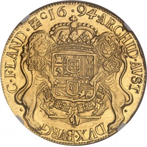 Flandres (comté de), Charles II (1665-1700). 8 souverains 1694, Bruges.