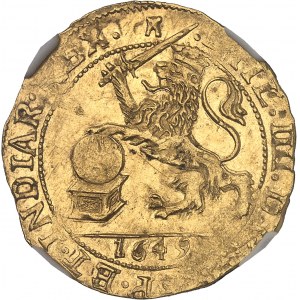 Tournai (Seigneurie de), Philippe IV (1621-1665). Souverain ou lion d’or 1649, Tournai.