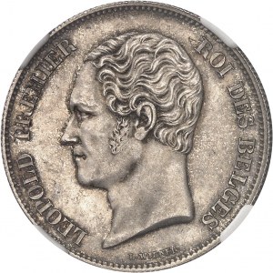 Léopold Ier (1831-1865). 2 1/2 francs, petite tête nue 1848, Bruxelles.