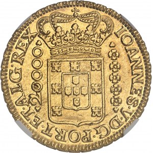 Jean V (1706-1750). 20000 réis (dobrão) 1727, M, Minas Gerais.