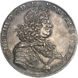Frédéric III (1648-1670). 2 speciedaler non daté ND (1669) GK, Copenhague.