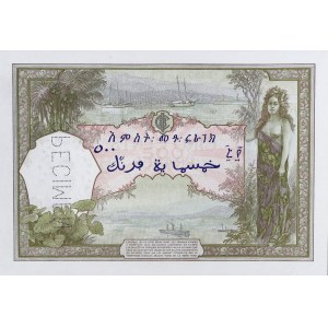 IIIe République (1870-1940). Billet de 500 francs pour Djibouti, SPECIMEN (Banque de l’Indochine) ND (1927).