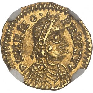 Wisigoths, séries pseudo-impériales. Trémissis au nom de Zénon ND (après 476), Gaule ou Espagne.