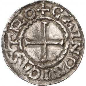 Robert Ier (922-923). Denier à la tête de Saint Martin ND (c.920), Chinon.