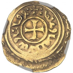Louis IX dit Saint Louis (1245-1270). Dinar d’or frappé en Palestine 125/ ?, Saint Jean d’Acre.