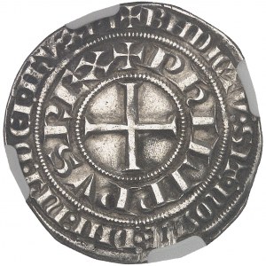 Philippe V (1316-1322). Gros tournois ND (1318).