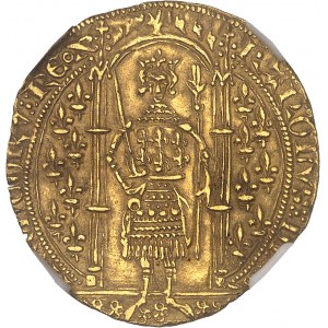 Charles V (1364-1380). Franc à pied ND (1365).