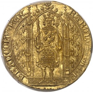 Charles V (1364-1380). Franc à pied ND (1365).