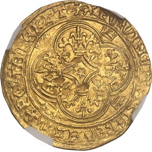 Charles VI (1380-1422). Écu d’or à la couronne, 2e émission ND (1388-1389).