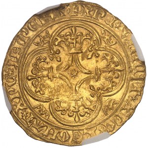 Charles VI (1380-1422). Écu d’or à la couronne, 3e émission ND (1389-1394), Angers.