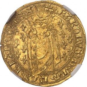 Charles VII (1422-1461). Royal d’or, 1ère émission ND (1429-1431), Poitiers.
