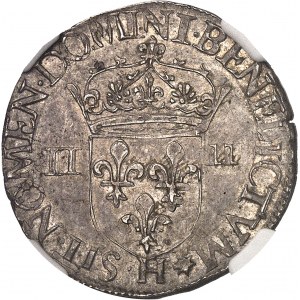 Henri III (1574-1589). Quart d’écu 1578, H, La Rochelle.