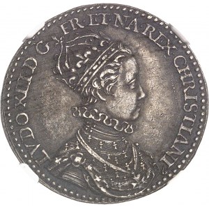 Louis XIII (1610-1643). Jeton, sacre du Roi, par Nicolas Briot 1610, Paris.