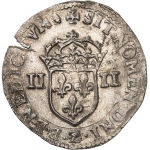 Louis XIII (1610-1643). Quart d’écu, 1er type 1642, Z, Grenoble.