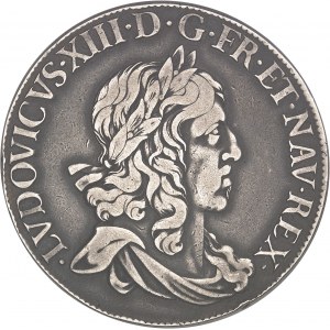 Louis XIII (1610-1643). Écu d’argent, 1er type, à la grosse tête 1641, A, Paris (rose).