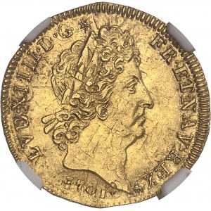 Louis XIV (1643-1715). Louis aux huit L et aux insignes, réformation 1701, A, Paris.