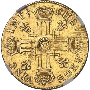 Louis XIV (1643-1715). Louis d’or au soleil 1711, S, Reims.