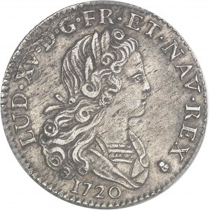 Louis XV (1715-1774). Petit louis d’argent 1720, S, Reims.