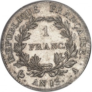 Premier Empire / Napoléon Ier (1804-1814). 1 franc calendrier révolutionnaire An 13, A, Paris.