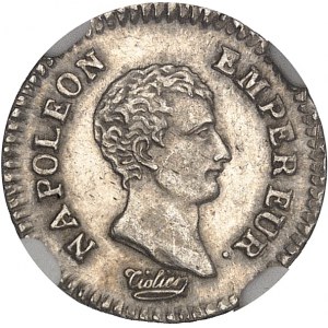 Premier Empire / Napoléon Ier (1804-1814). Quart de franc calendrier révolutionnaire AN 13/2 (1805), H, La Rochelle.