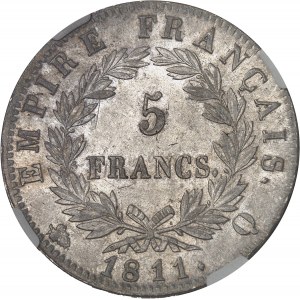 Premier Empire / Napoléon Ier (1804-1814). 5 francs Empire 1811, Q, Perpignan.