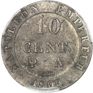 Premier Empire / Napoléon Ier (1804-1814). 10 centimes à l’N couronnée 1809, Paris.