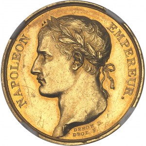 Premier Empire / Napoléon Ier (1804-1814). Médaille d’Or, le sacre de Napoléon Ier, par Denon, Droz et Galle An XIII (1804), Paris.