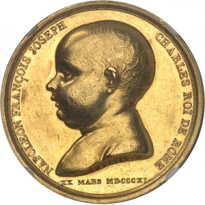 Premier Empire / Napoléon Ier (1804-1814). Médaille d’Or, naissance du roi de Rome, par Andrieu 1811, Paris.