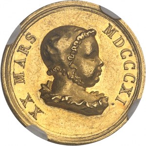 Premier Empire / Napoléon Ier (1804-1814). Médaillette d’Or, naissance du roi de Rome 1811, Paris.