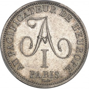 Louis XVIII (1814-1824). Module de 2 francs, Alexandre Ier Pacificateur de l’Europe 1814, Paris.
