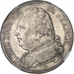 Louis XVIII (1814-1824). 5 francs buste habillé 1814, I, Limoges.