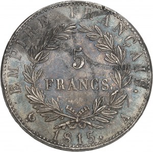 Cent-Jours / Napoléon Ier (mars-juillet 1815). 5 francs Empire 1815, A, Paris.