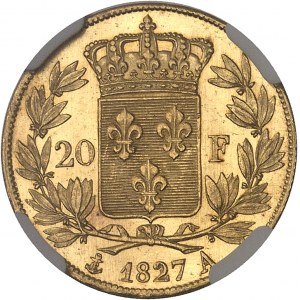 Charles X (1824-1830). 20 francs 1827, A, Paris.