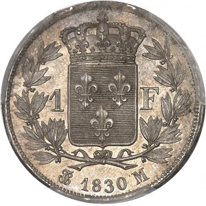Charles X (1824-1830). 1 franc 1830, M, Toulouse.