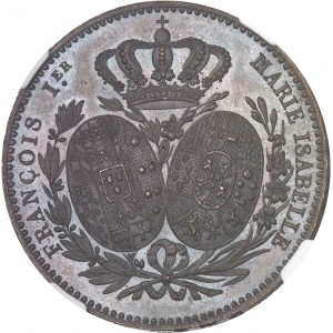 Charles X (1824-1830). Module de 5 francs, visite du roi et de la Reine des Deux-Siciles à la Monnaie de Paris 1830, Paris.