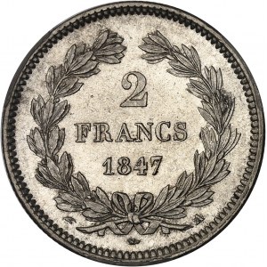 Louis-Philippe Ier (1830-1848). 2 francs 1847, A, Paris.