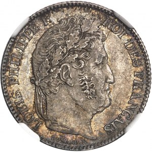 Louis-Philippe Ier (1830-1848). 1 franc tête laurée 1845, B, Rouen.