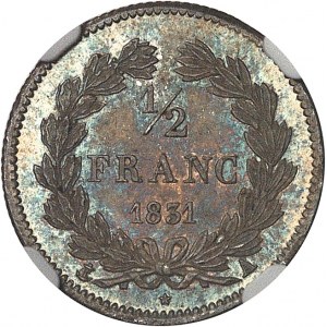 Louis-Philippe Ier (1830-1848). 1/2 franc 1831, A, Paris.