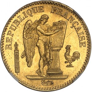 IIe République (1848-1852). 20 francs Génie 1848, A, Paris.