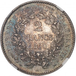 IIe République (1848-1852). 2 francs Cérès 1850, A, Paris.