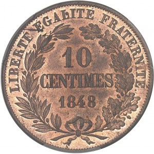IIe République (1848-1852). Essai de 10 centimes, concours de 1848, par Magniadas 1848, Paris.