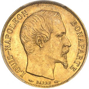 IIe République (1848-1852). 20 francs Louis-Napoléon Bonaparte 1852, A, Paris.