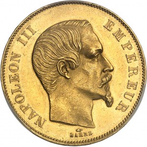 Second Empire / Napoléon III (1852-1870). 50 francs tête nue 1856, A, Paris.