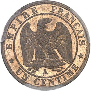 Second Empire / Napoléon III (1852-1870). Un centime tête nue 1853, A, Paris.
