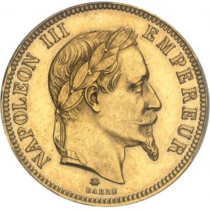 Second Empire / Napoléon III (1852-1870). 100 francs tête laurée 1864, A, Paris.