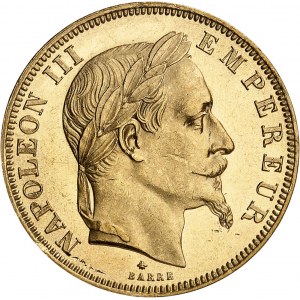 Second Empire / Napoléon III (1852-1870). 50 francs tête laurée 1862, A, Paris.