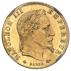 Second Empire / Napoléon III (1852-1870). 5 francs tête laurée 1866, A, Paris.
