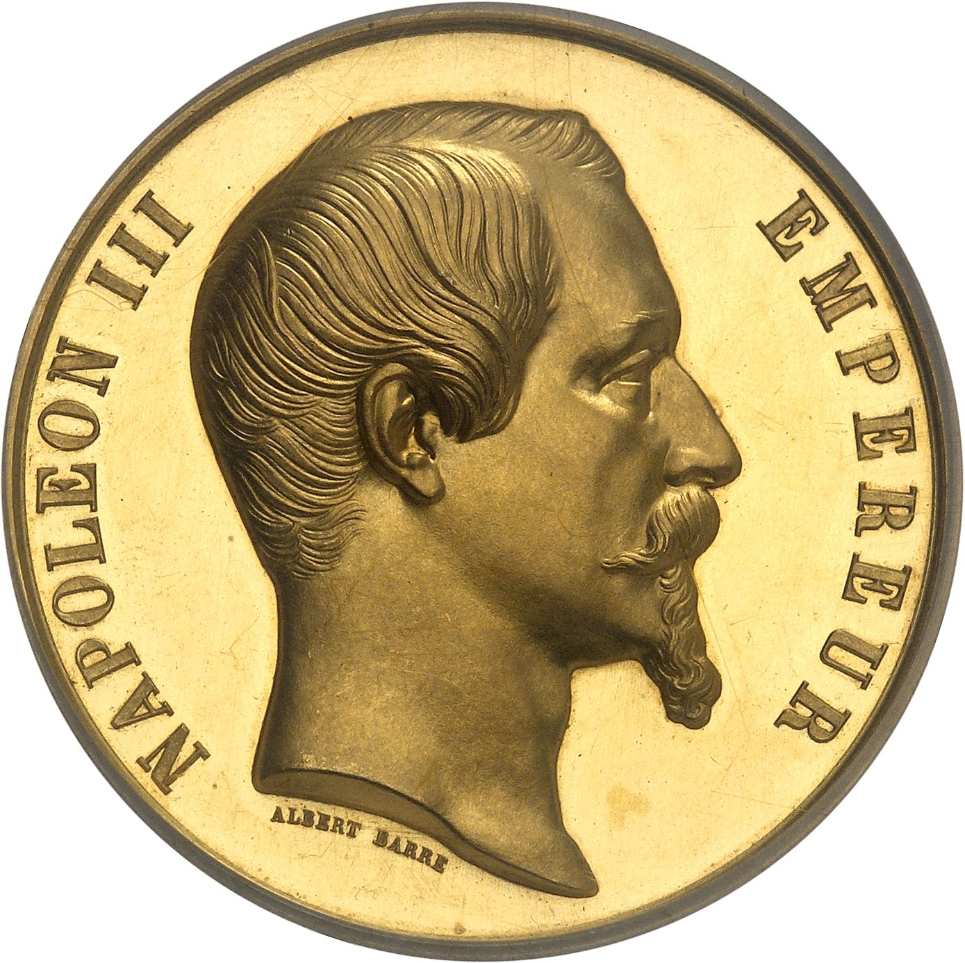 Médaille Napoléon III – Comice Agricole De Mirebeau (Vienne), Ancienne, Cuivre