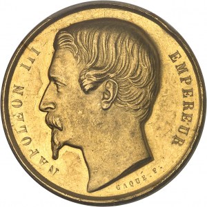 Second Empire / Napoléon III (1852-1870). Médaille d’Or, Concours agricole général et national d’animaux reproducteurs de Paris, par Caqué 1860, Paris.